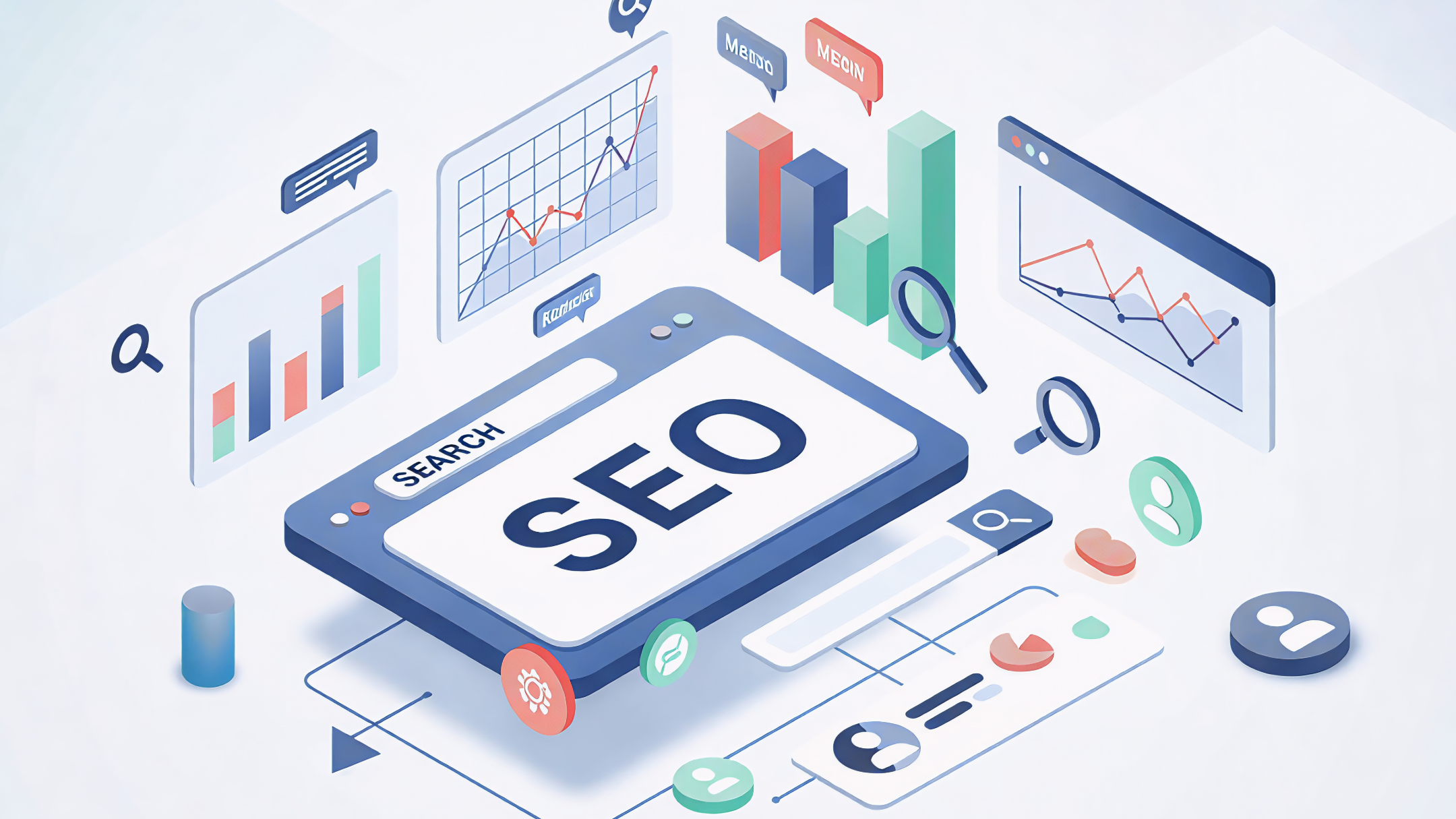 A comprehensive 3D infographic flowchart titled "What Does an SEO Agency Actually Do?" detailing the interconnected pillars of Technical SEO, Content Strategy, Digital PR, and Conversion Rate Optimization.