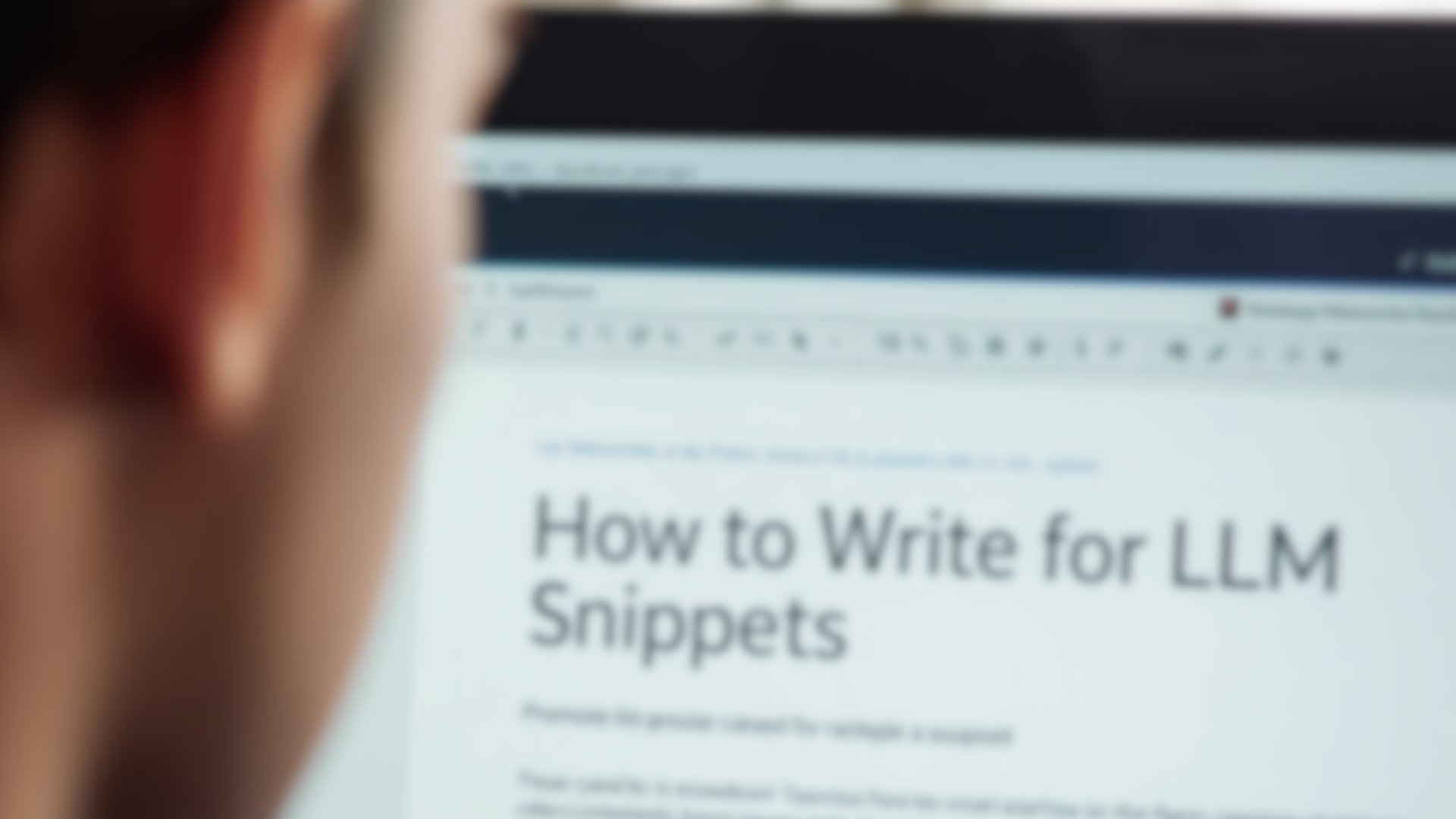 A side-by-side comparison of a "Fluff-Heavy" paragraph versus a "Direct Answer" block, showing how AI highlights the subject-verb-object structure for an LLM snippet.